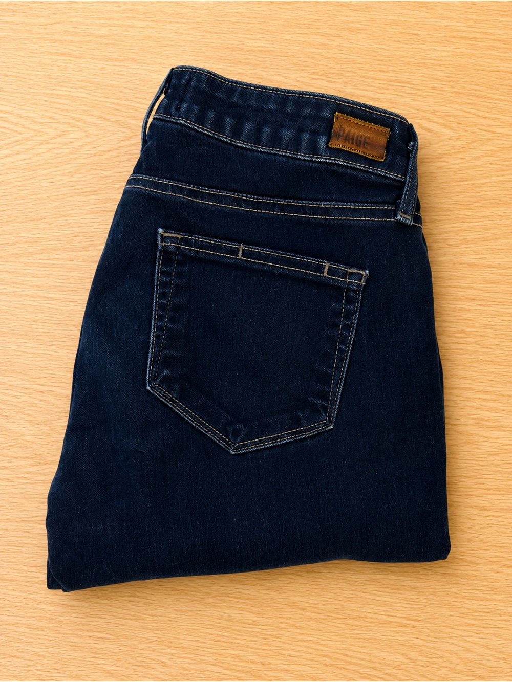 Anthropology PAIGE Dark Wash Straight Leg Jeans Size 29 Premium Designer Denim - Picture 2 of 4